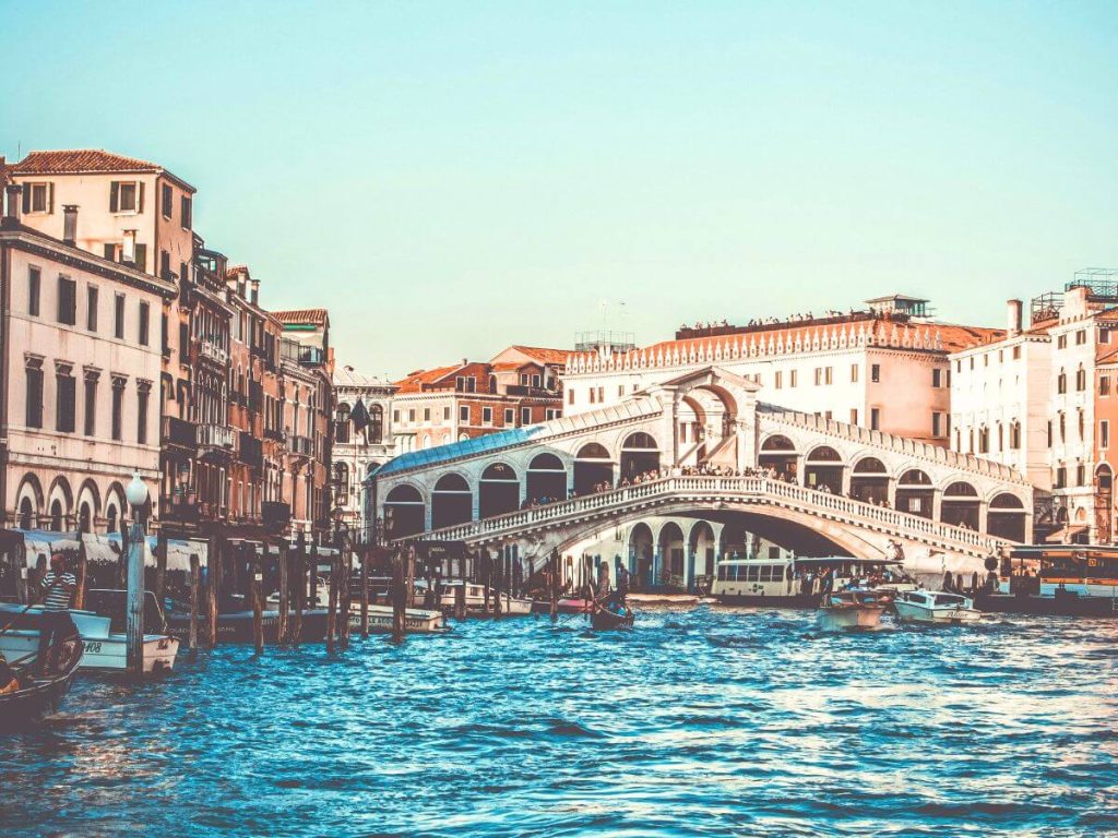 Venice and the Rialto Bridge - perfect honeymoon destination in Europe