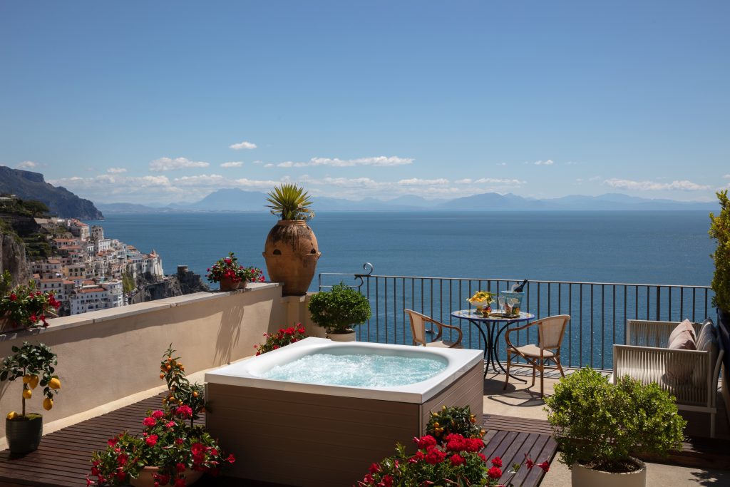Seaview Terrace Jacuzzi at Anantara Convento Di Amalfi