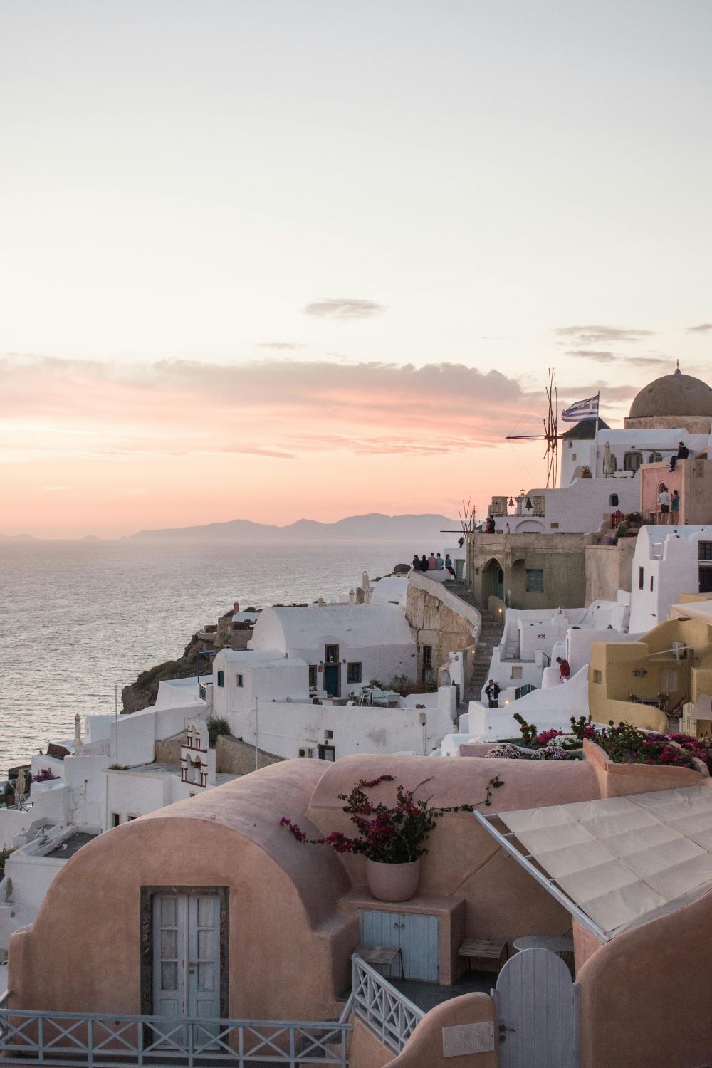 Oia Santorini at sunset
